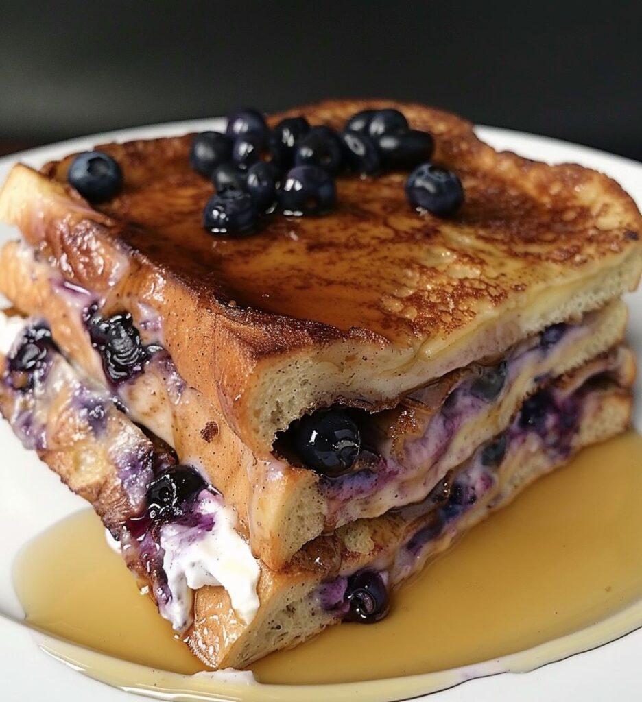 Blueberry Cream Cheese French Toast Casserole
