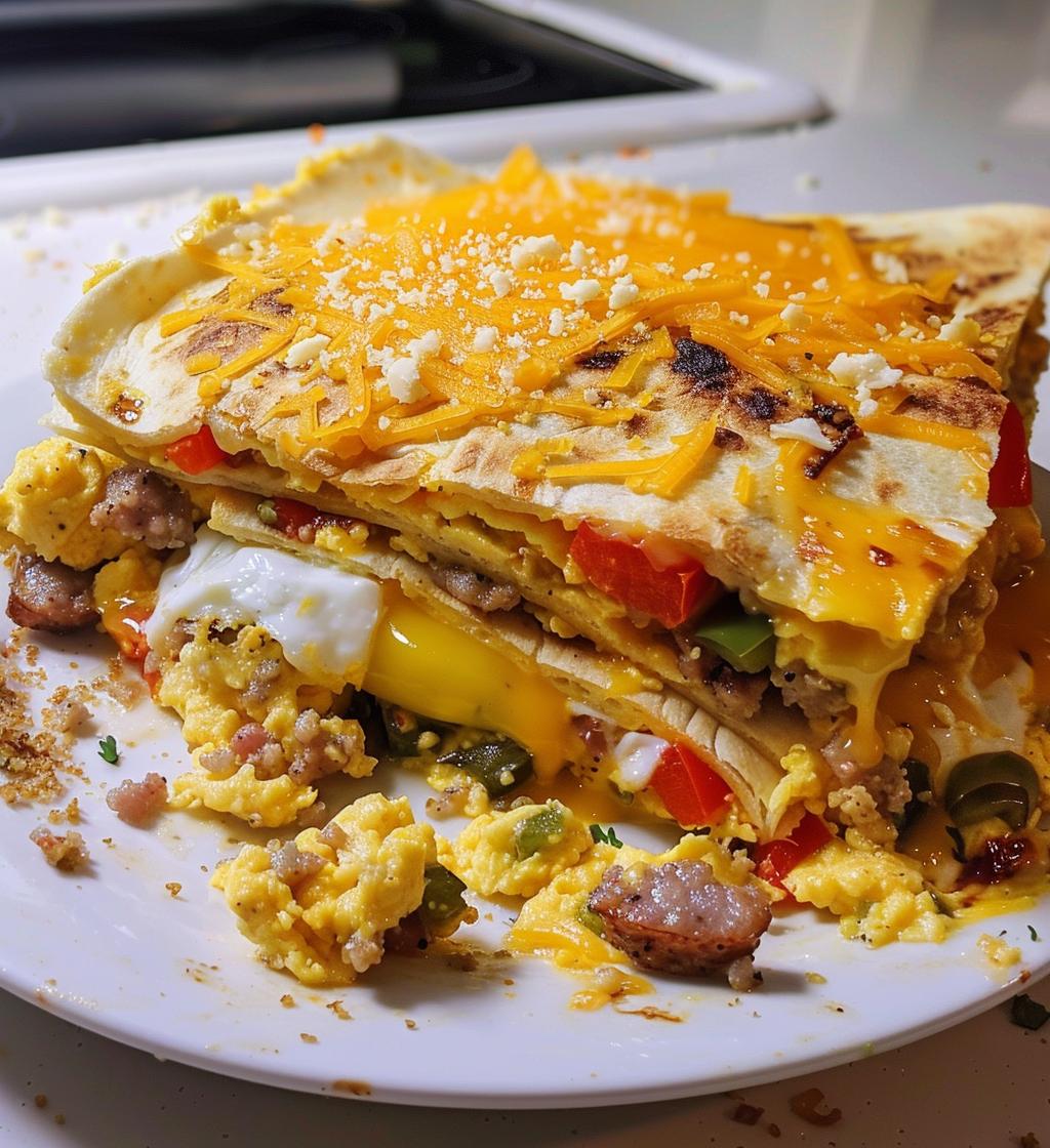 Breakfast Quesadilla Casserole - detail 1