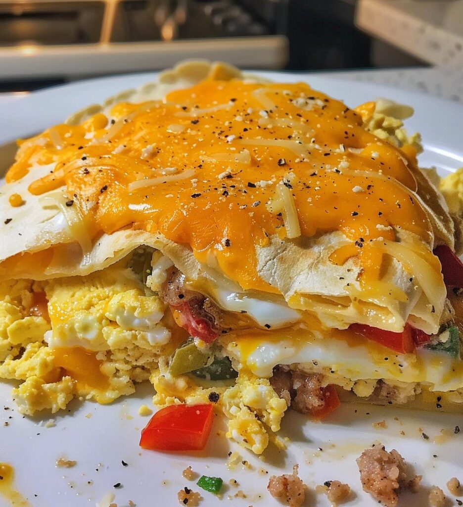 Breakfast Quesadilla Casserole