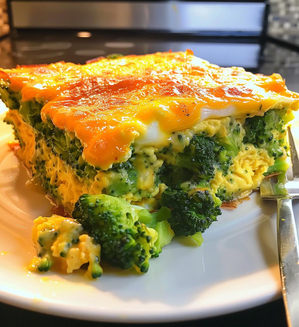 Broccoli Cheddar Egg Casserole - detail 1