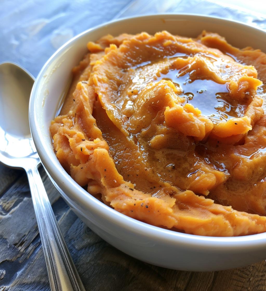 Brown Butter Mashed Sweet Potatoes