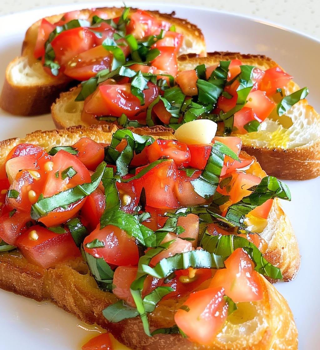 Bruschetta with Tomato & Basil - detail 1