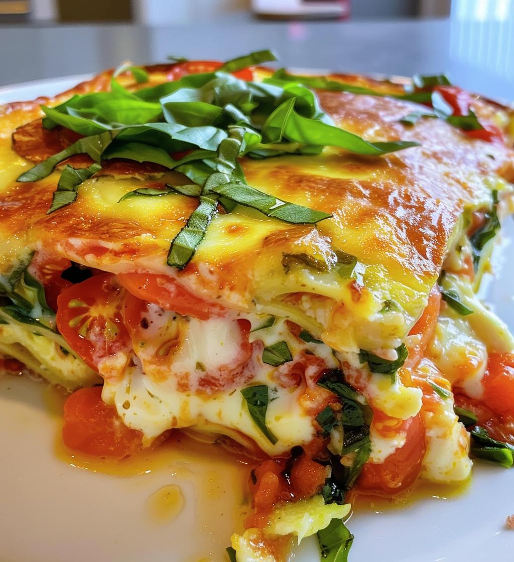 Caprese Breakfast Casserole (Tomato, Basil, Mozzarella) - detail 1