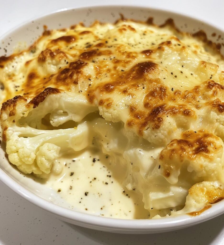 Cheesy Cauliflower Gratin