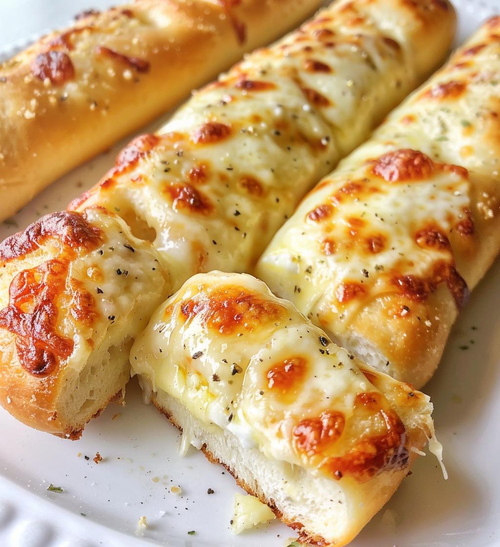 Cheesy Garlic Breadsticks