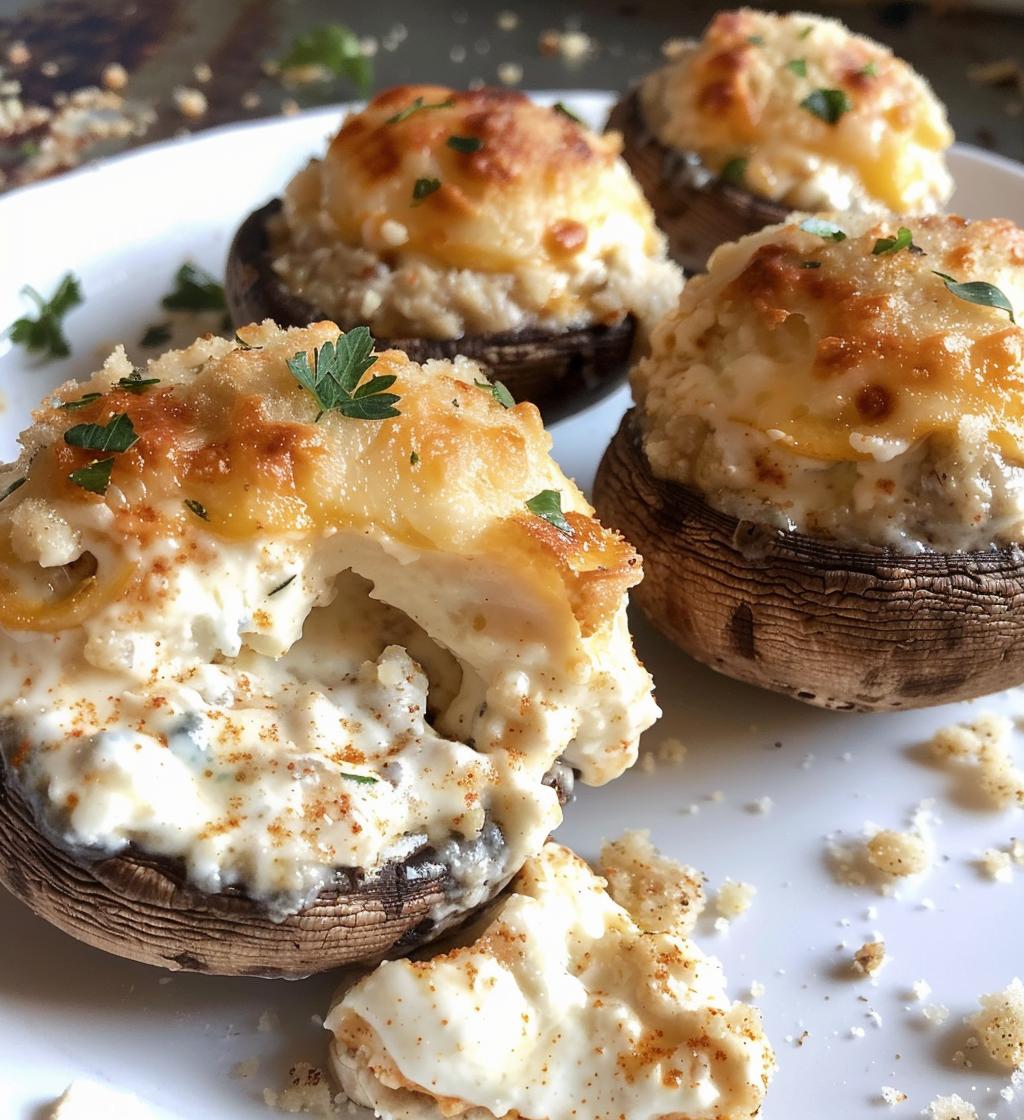 Cheesy Stuffed Mushrooms - detail 1