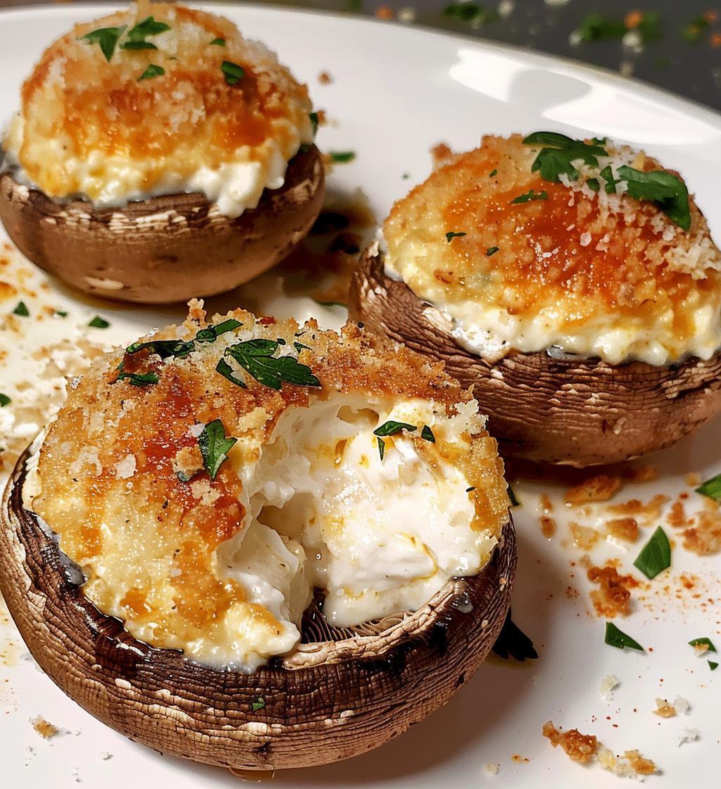 Cheesy Stuffed Mushrooms