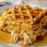 Chicken & Waffles Breakfast Bake