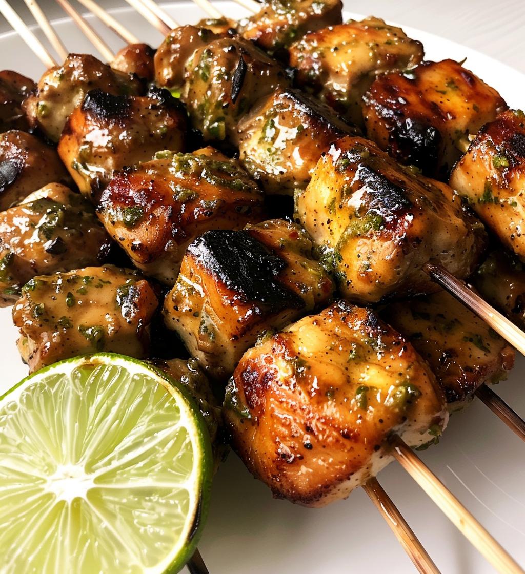 Chili Lime Chicken Skewers - detail 1