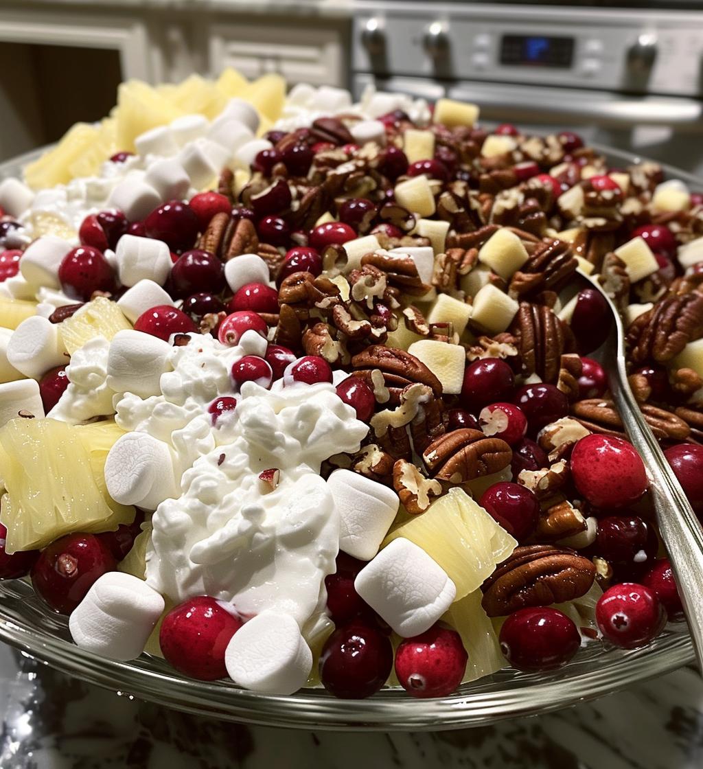 Christmas Cranberry Salad - detail 1