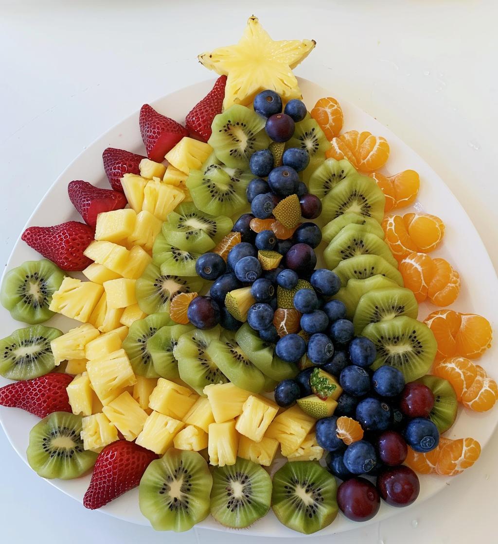 Christmas Tree Fruit Platter (healthy option) - detail 1