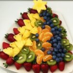 Christmas Tree Fruit Platter (healthy option)