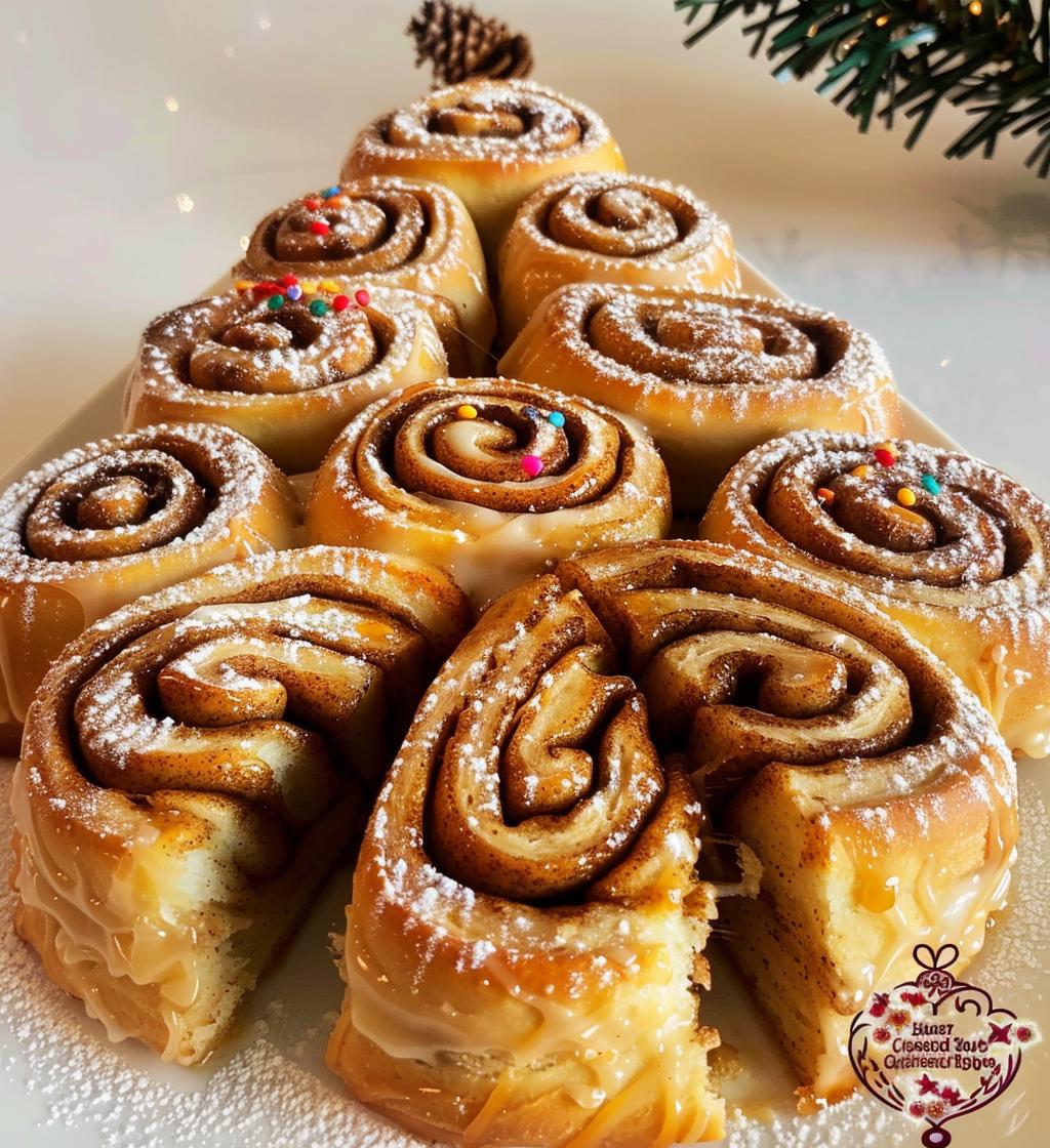 Cinnamon Roll Christmas Tree - detail 1