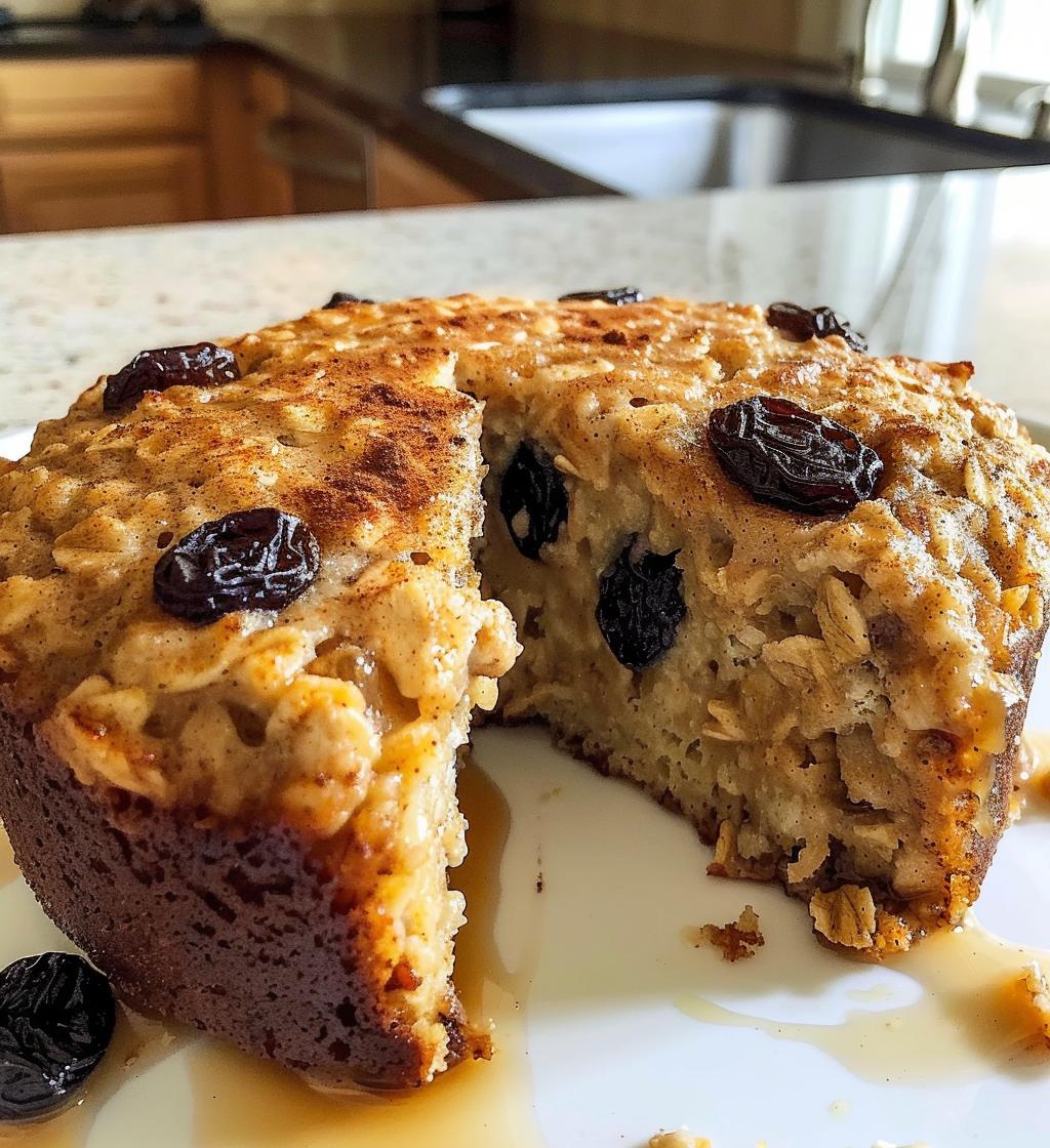 Cinnamon Spice Oatmeal Bake