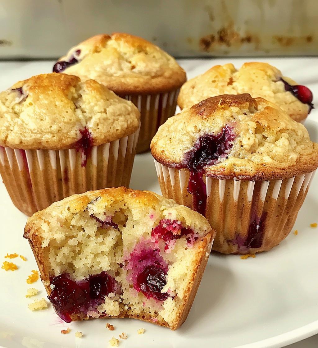 Cranberry Orange Muffins - detail 1