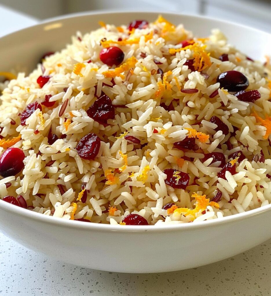 Cranberry Orange Rice Pilaf