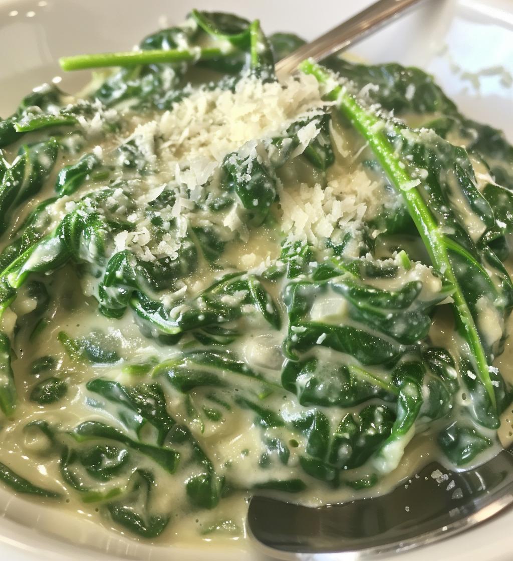 Creamed Spinach - detail 1