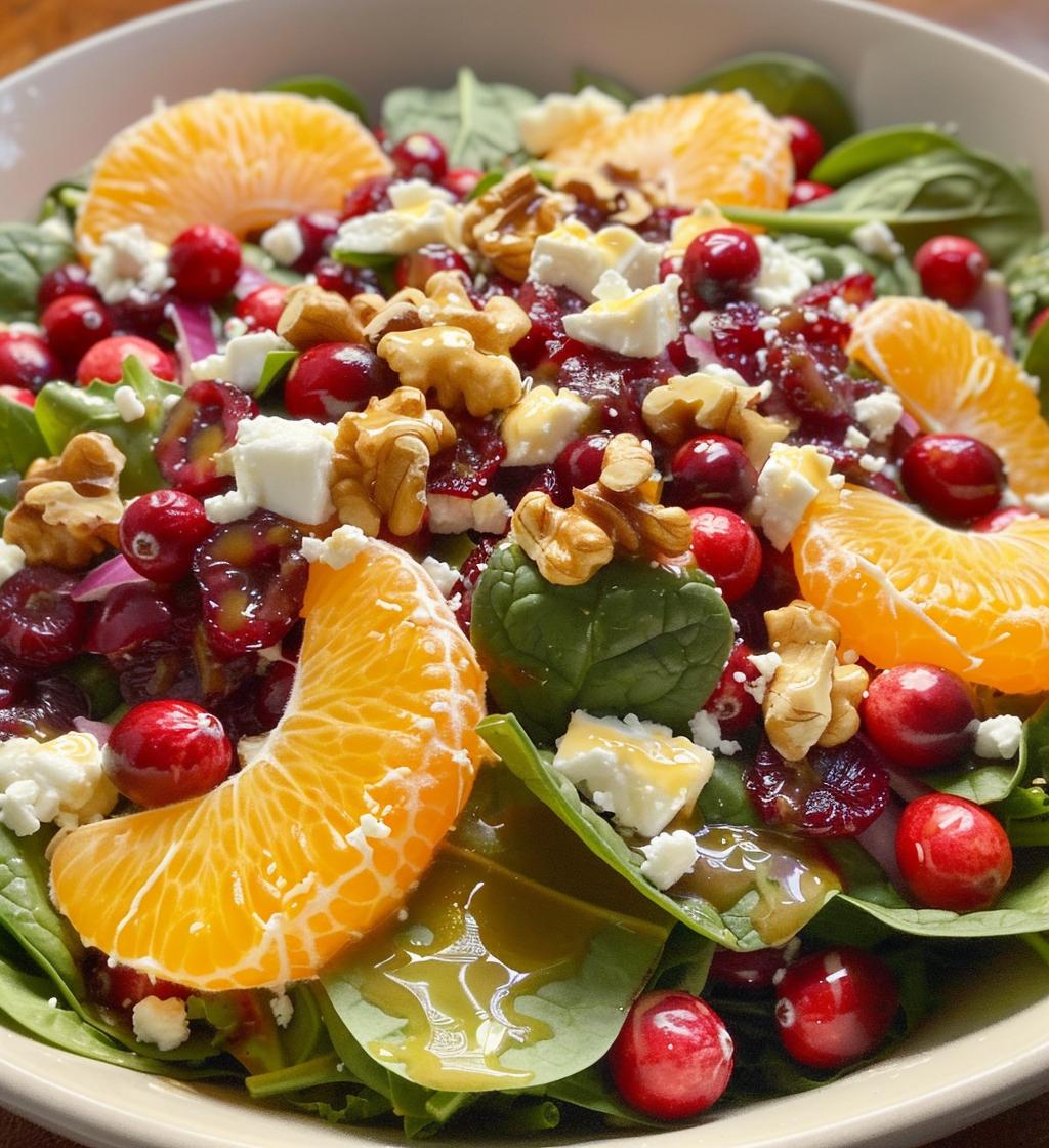 Festive Orange & Cranberry Salad