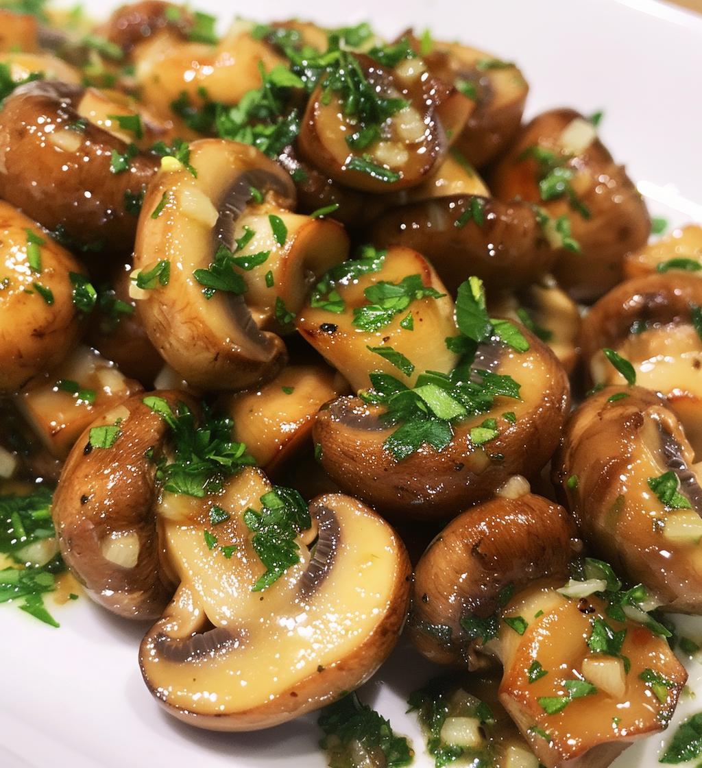 Garlic Herb Mushrooms - detail 1