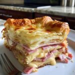 Ham & Cheese Croissant Bake
