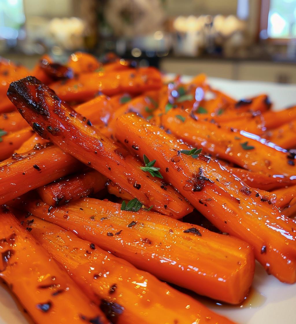 Honey Garlic Roasted Carrots - detail 1