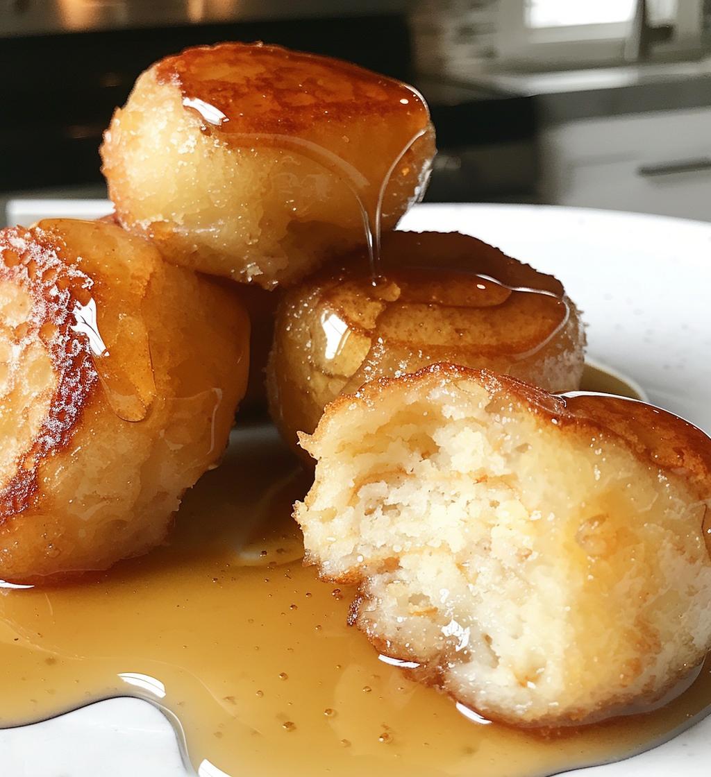 Maple Bacon Pancake Bites (can remove bacon)