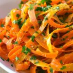 Maple Citrus Carrot Ribbon Salad