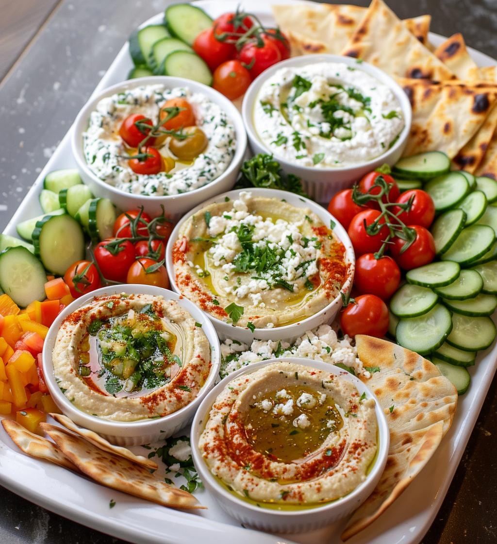 Mediterranean Hummus Platter - detail 1