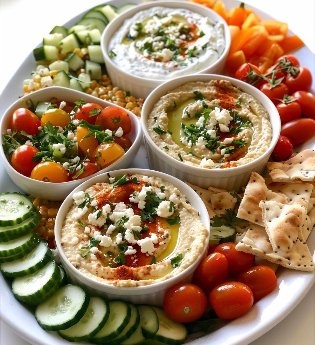 Mediterranean Hummus Platter