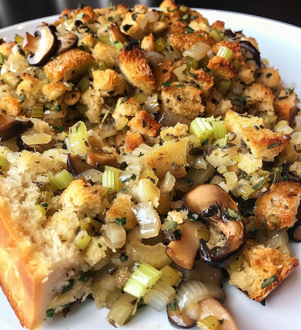 Mushroom Herb Stuffing - detail 1