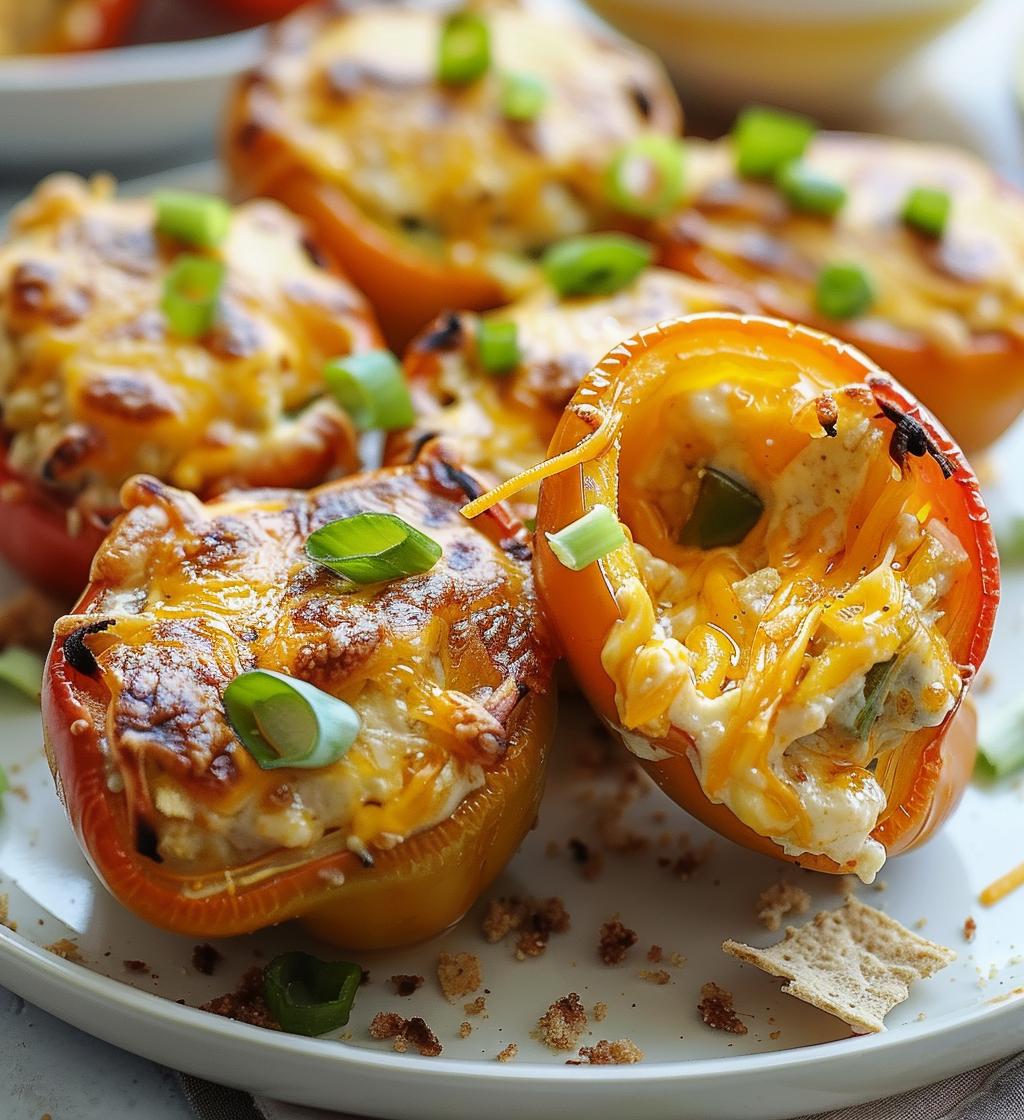 Nacho Cheese Stuffed Mini Peppers - detail 1