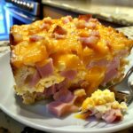 Overnight Ham & Cheese Breakfast Casserole