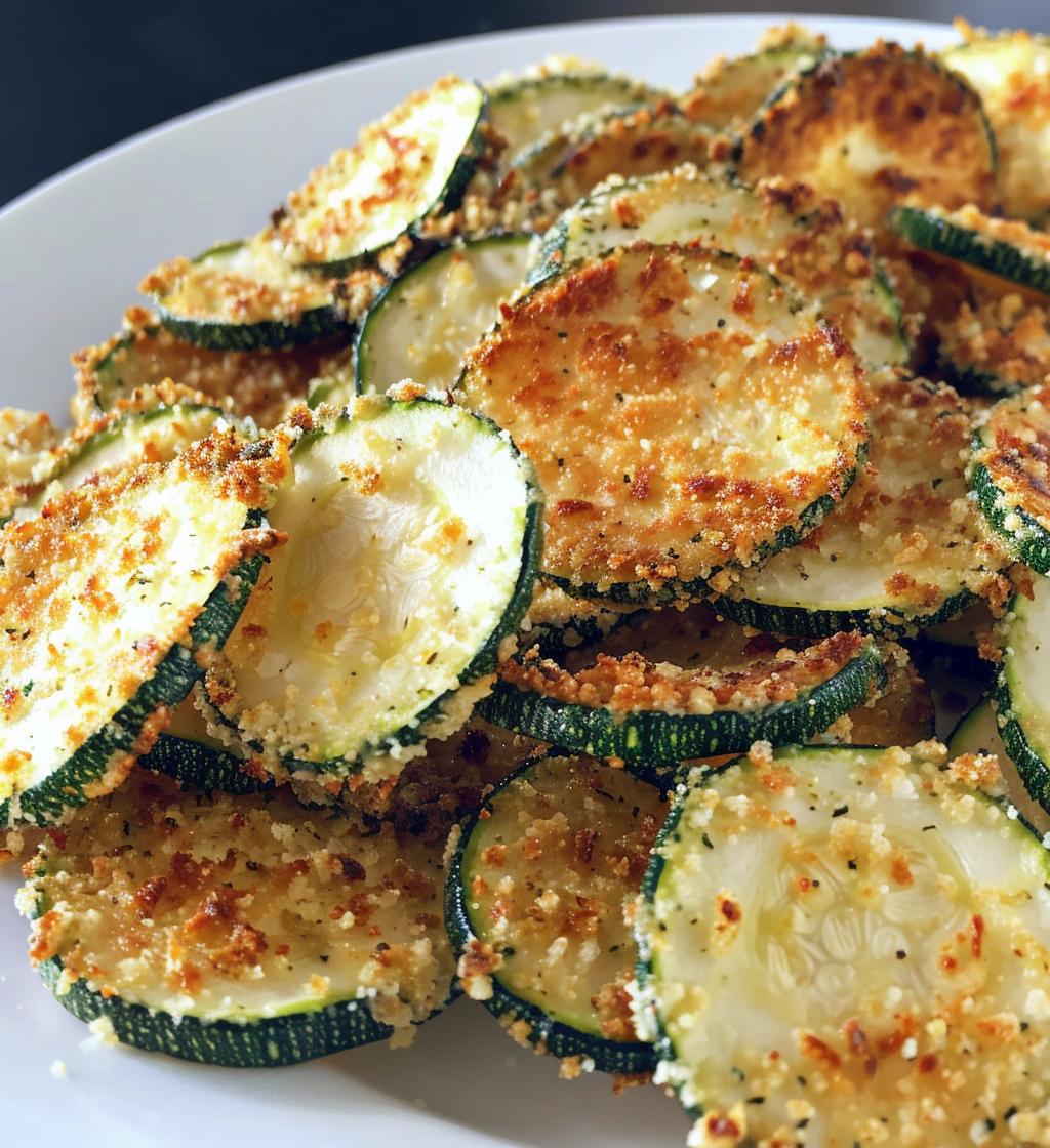 Parmesan Crusted Zucchini Chips - detail 1