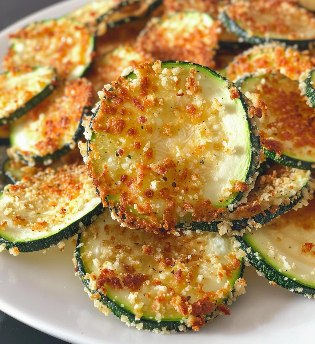Parmesan Crusted Zucchini Chips