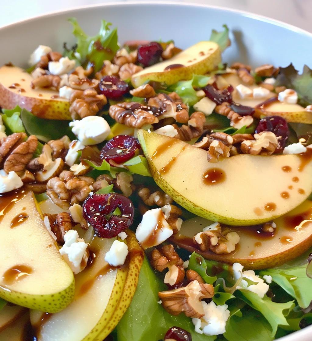 Pear & Feta Holiday Salad