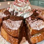 Peppermint Hot Chocolate French Toast