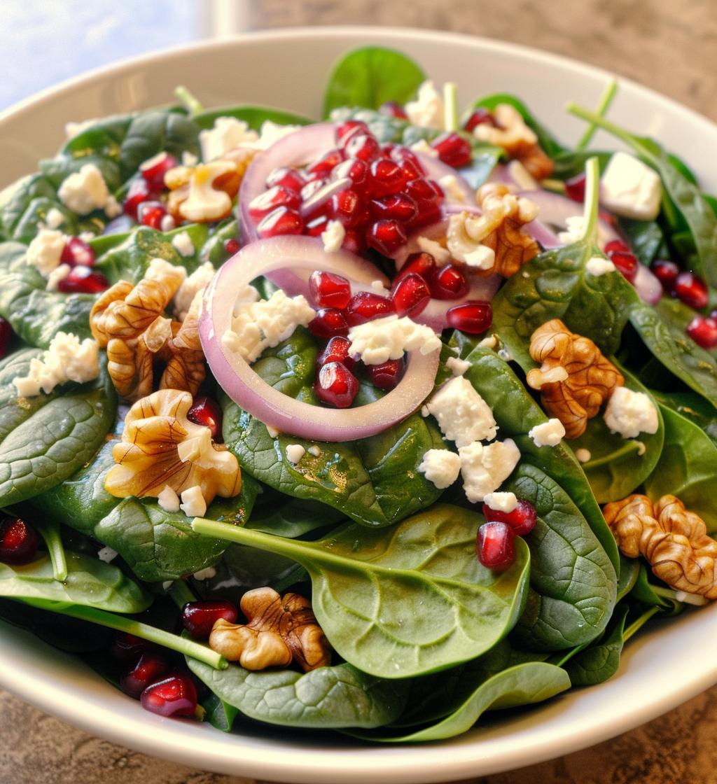Pomegranate Spinach Salad