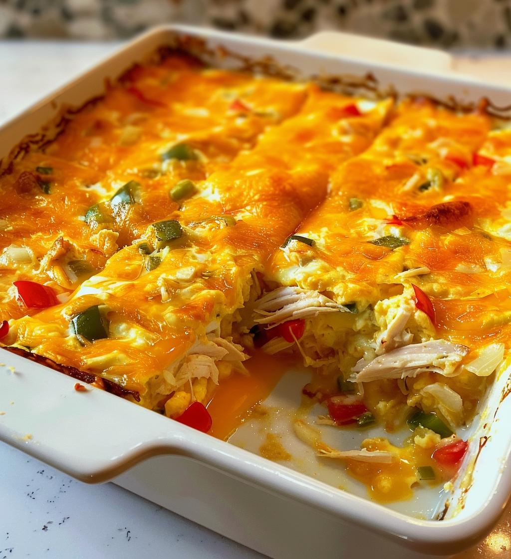 Ranch Chicken Breakfast Casserole