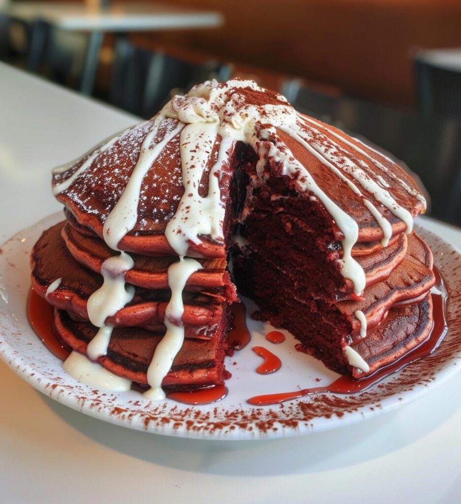 Red Velvet Pancakes