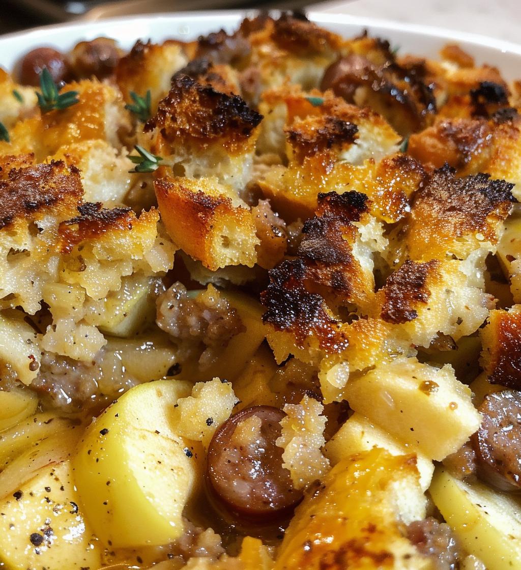 Sausage & Apple Stuffing (can be made without sausage) - detail 1