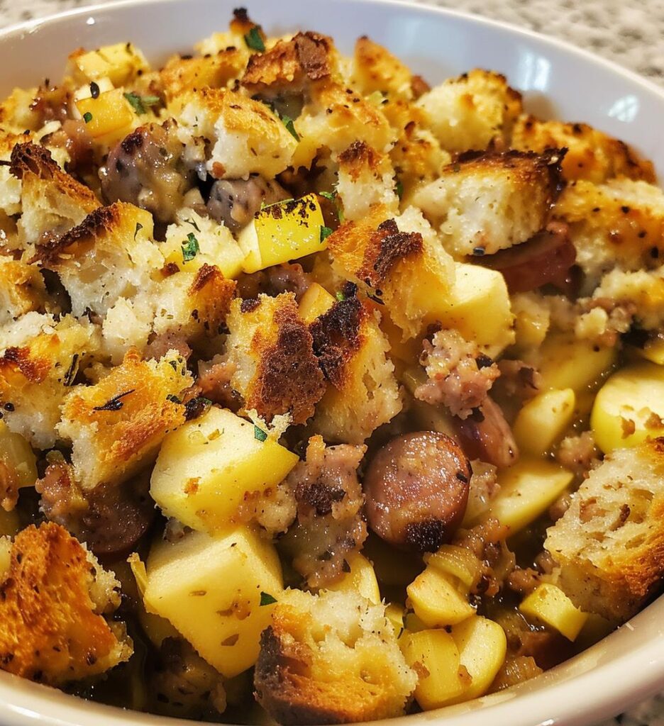Sausage & Apple Stuffing (can be made without sausage)