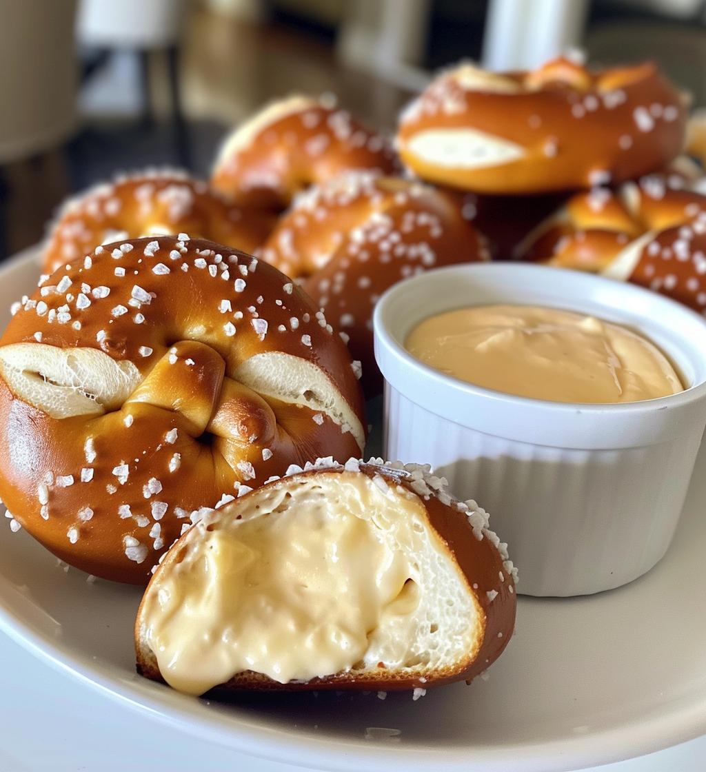 Soft Pretzel Bites with Cheese Dip - detail 1