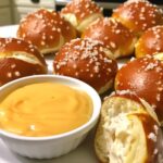 Soft Pretzel Bites with Cheese Dip