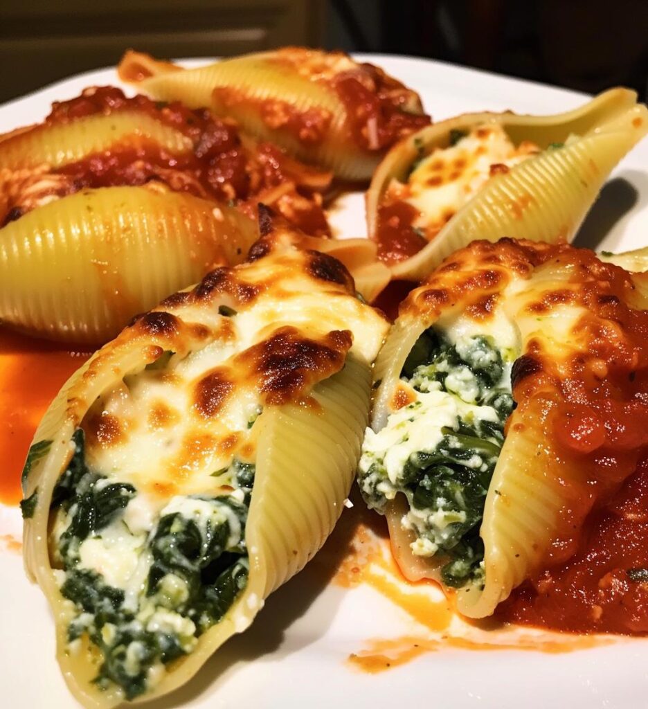 Spinach & Cheese Stuffed Shells (side portion)