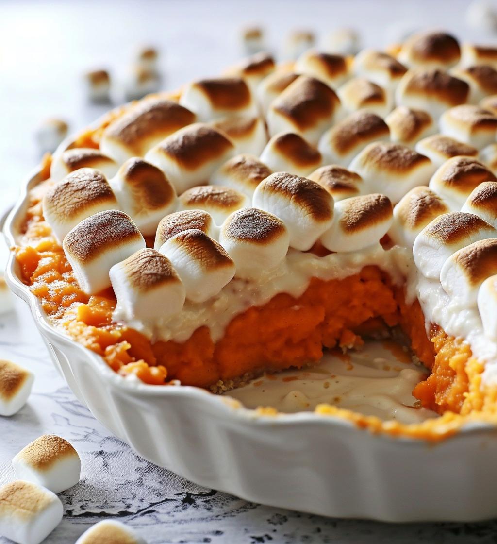 Sweet Potato Casserole with Marshmallows - detail 1