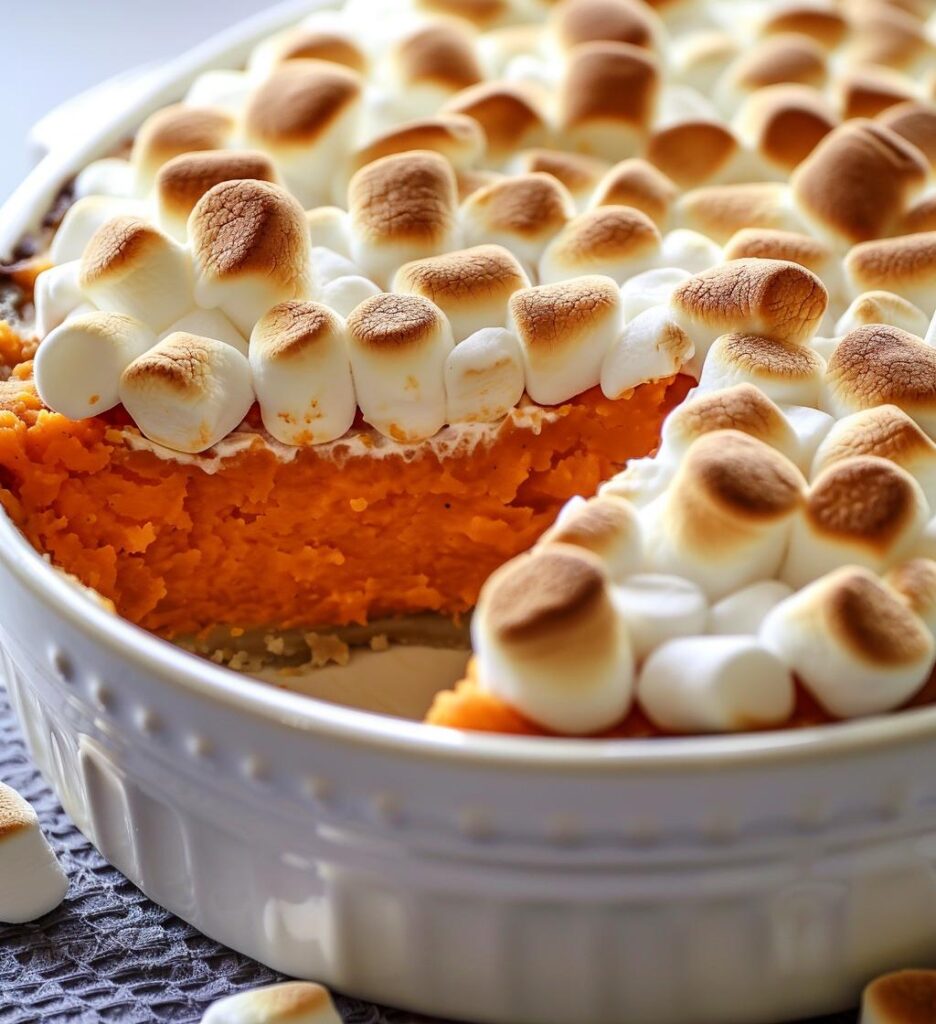 Sweet Potato Casserole with Marshmallows