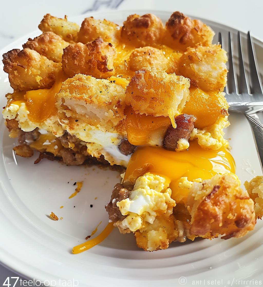 Tater Tot Breakfast Casserole - detail 1