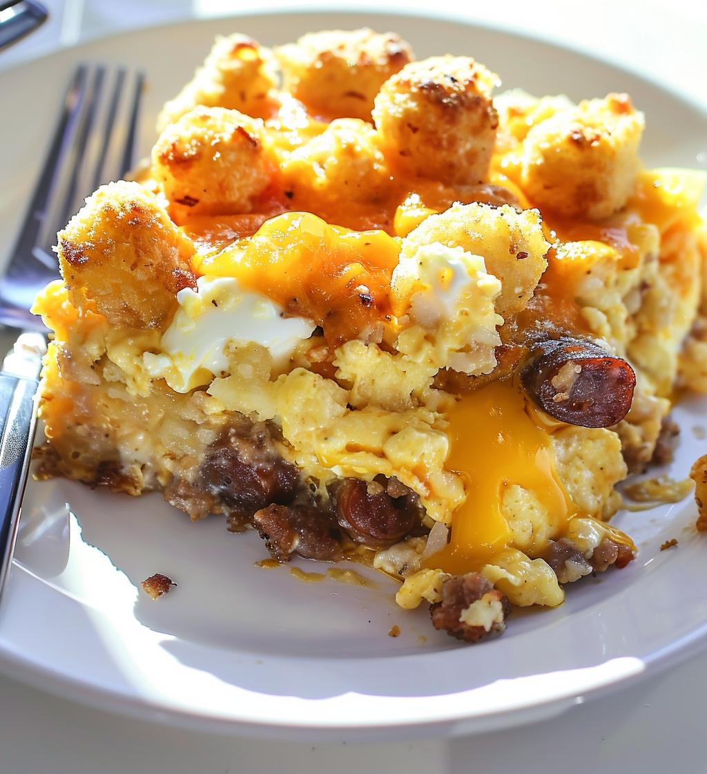 Tater Tot Breakfast Casserole
