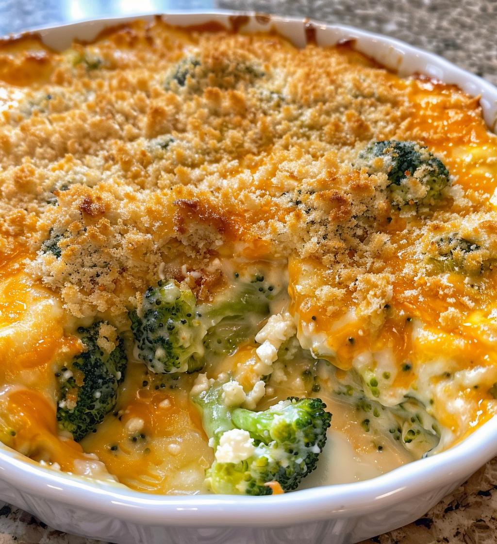Three-Cheese Broccoli Bake - detail 1