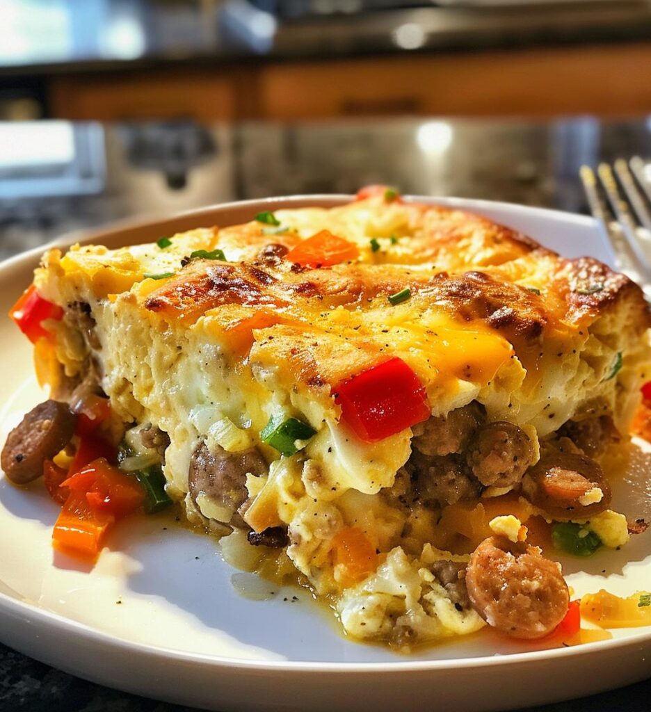Turkey Sausage Breakfast Casserole